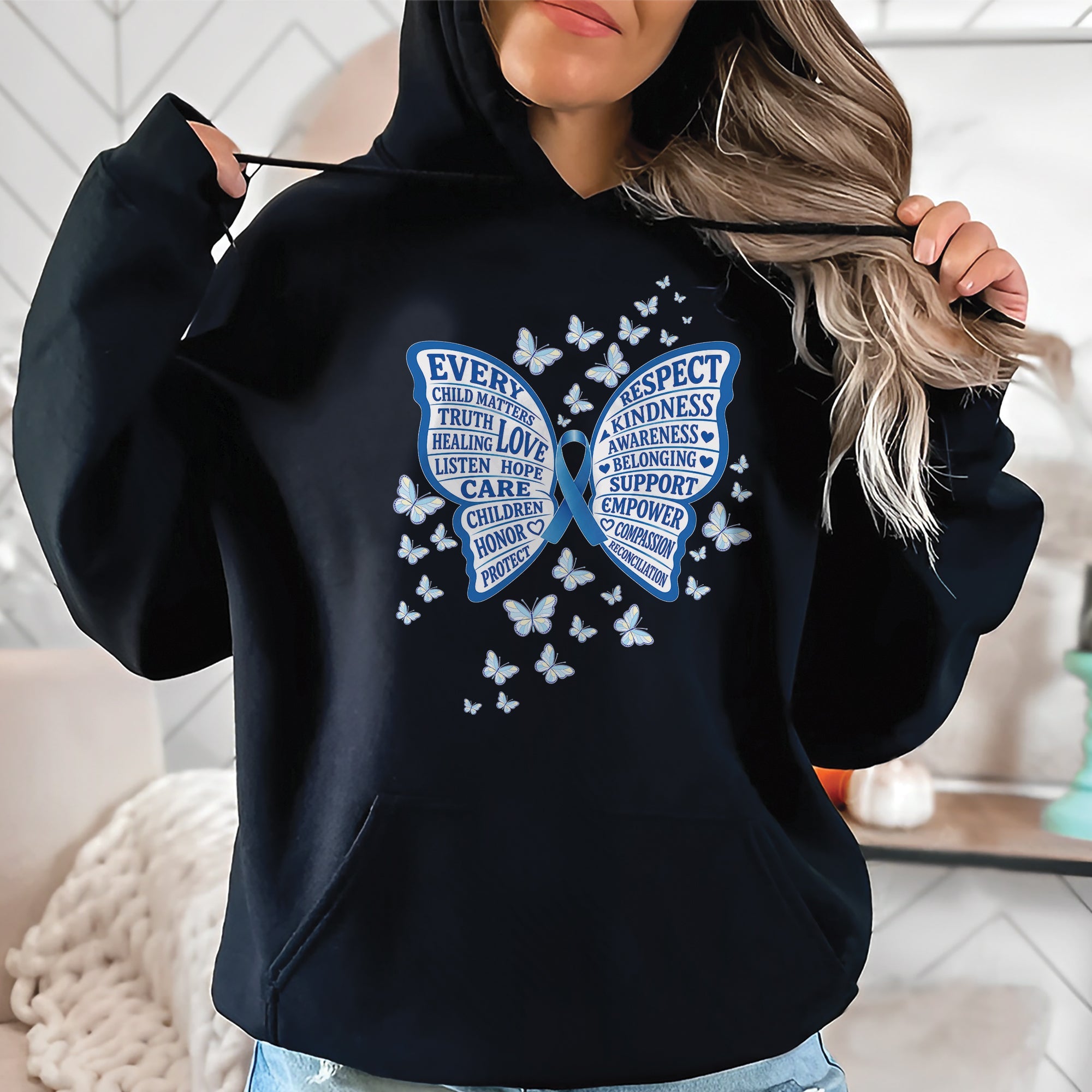 Every Child Matters Orange Shirt – Butterfly Truth Healing Awareness Unisex T-shirt/Hoodie/Sweatshirt