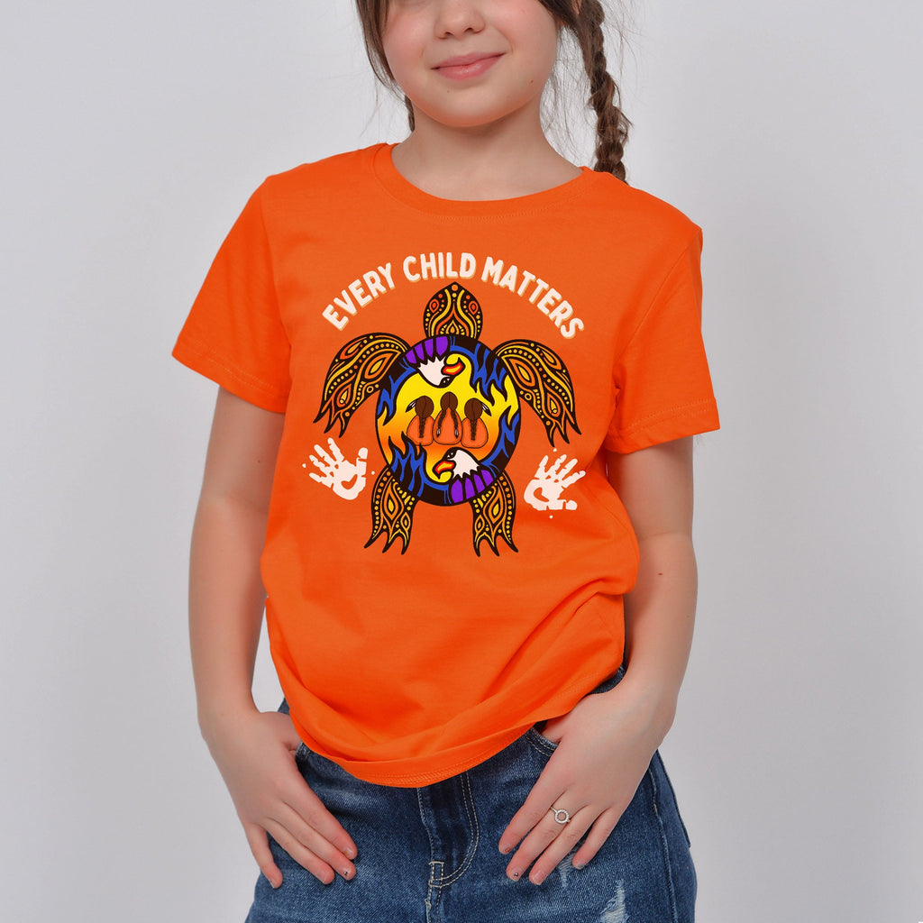 Carried by the Sacred Turtle – Every Child Matters Orange Unisex T-shirt/Hoodie/Sweatshirt