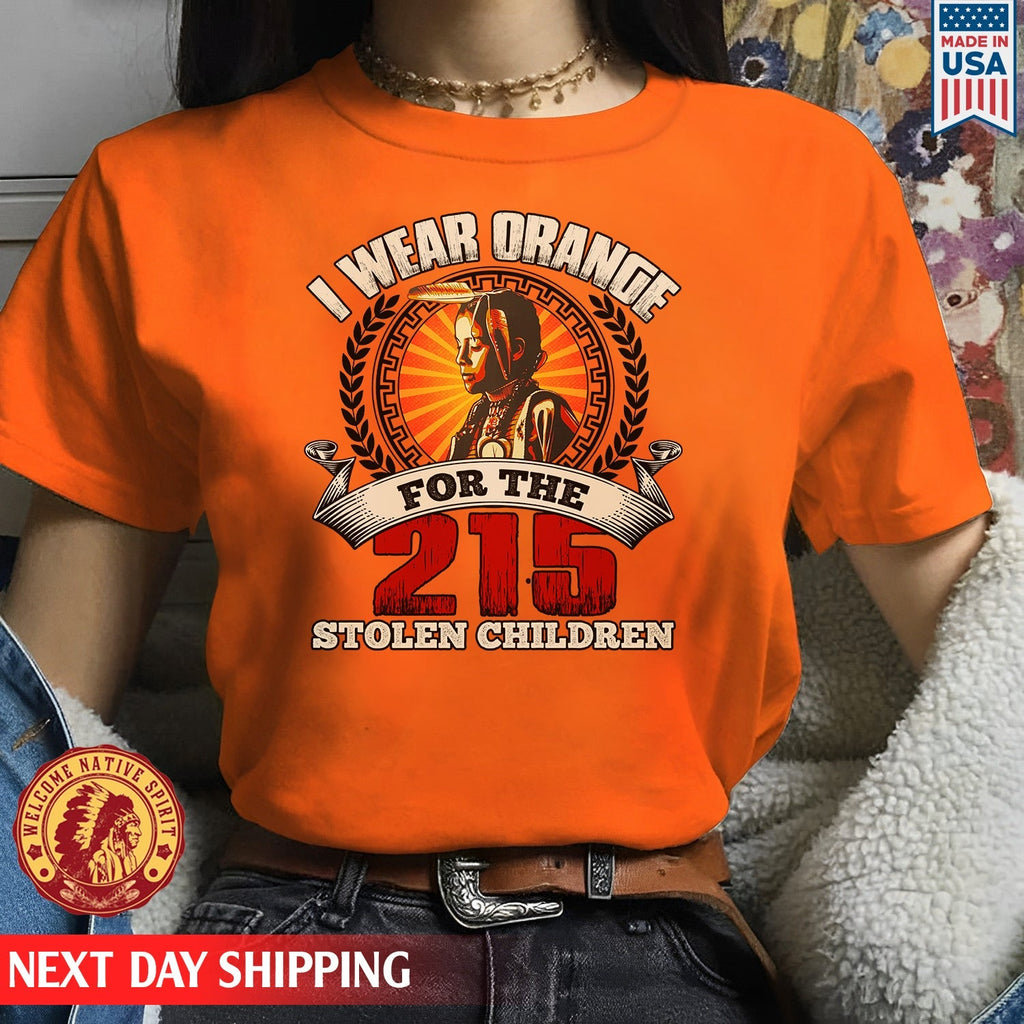 Every Child Matters I Wear Orange For The 215 Stolen Children Orange Day Unisex T-shirt/Hoodie/Sweatshirt