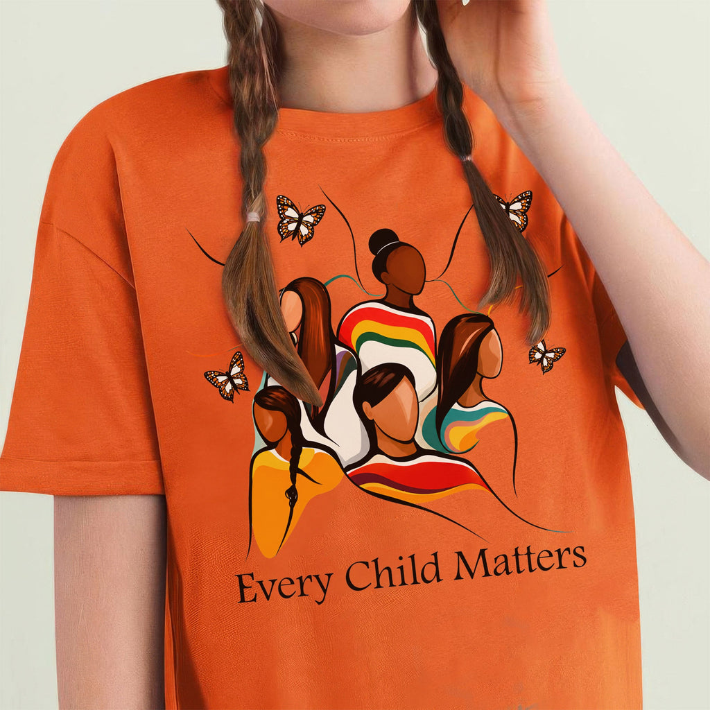 The Circle Remembers Every Child - Indigenous Children & Butterfly Remembrance Unisex T-shirt/Hoodie/Sweatshirt