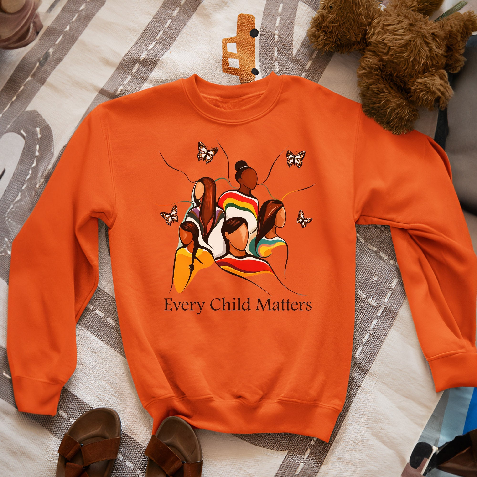 The Circle Remembers Every Child - Indigenous Children & Butterfly Remembrance Unisex T-shirt/Hoodie/Sweatshirt