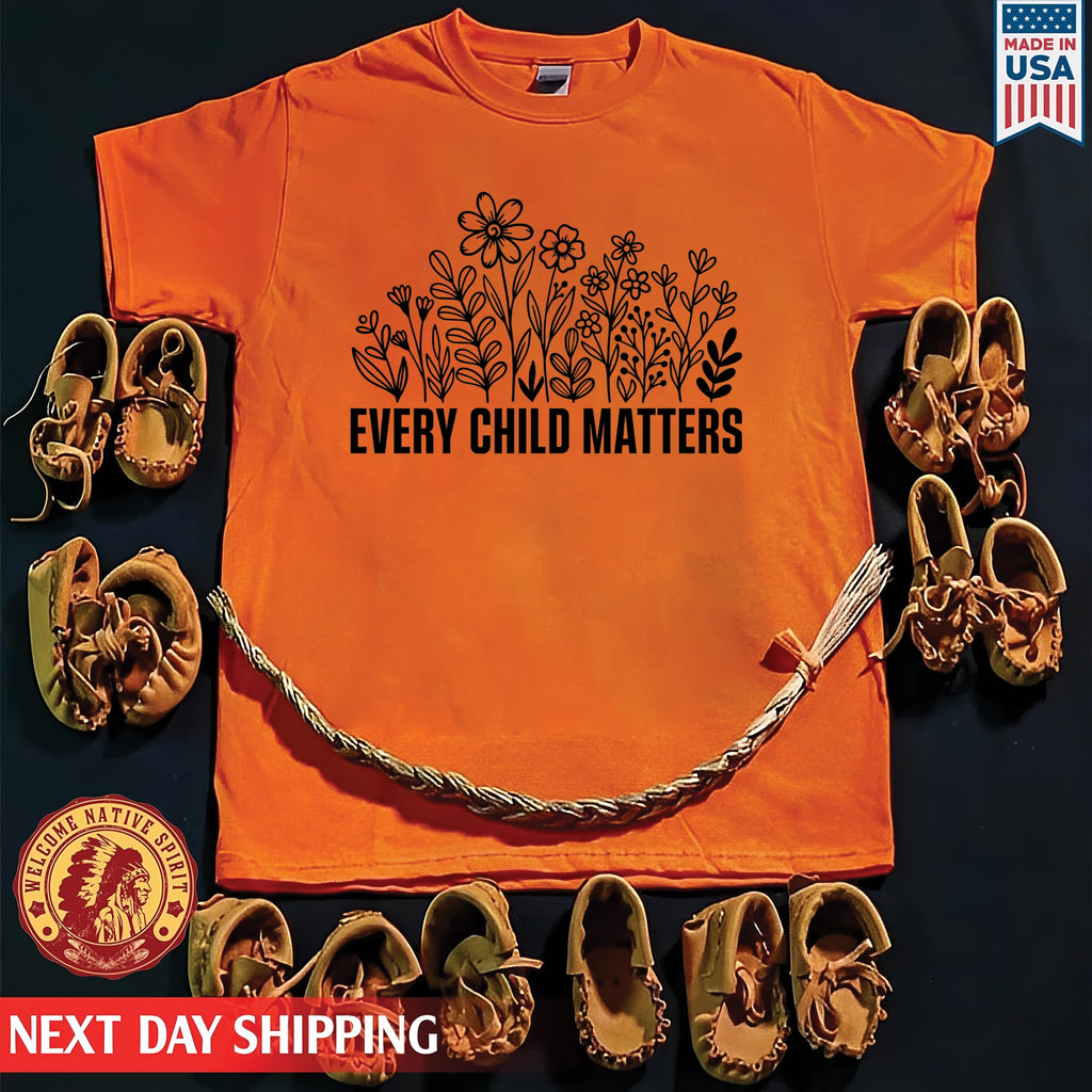 Every Child Matters – Blooming Hope Orange Shirt Day Native American Unisex T-shirt/Hoodie/Sweatshirt