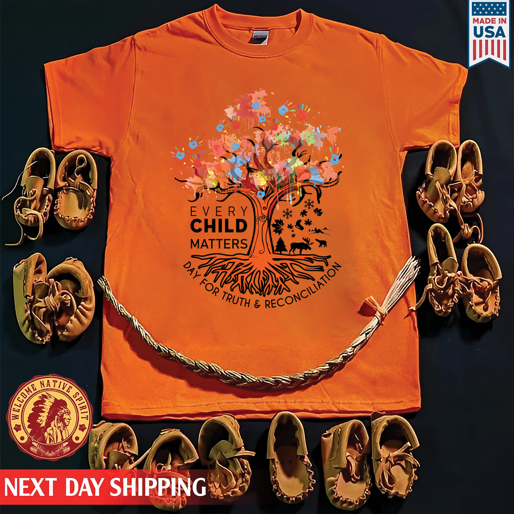 Tree of Life, Handprints of Hope, and Healing - For Orange Shirt Day Unisex T-shirt/Hoodie/Sweatshirt 161