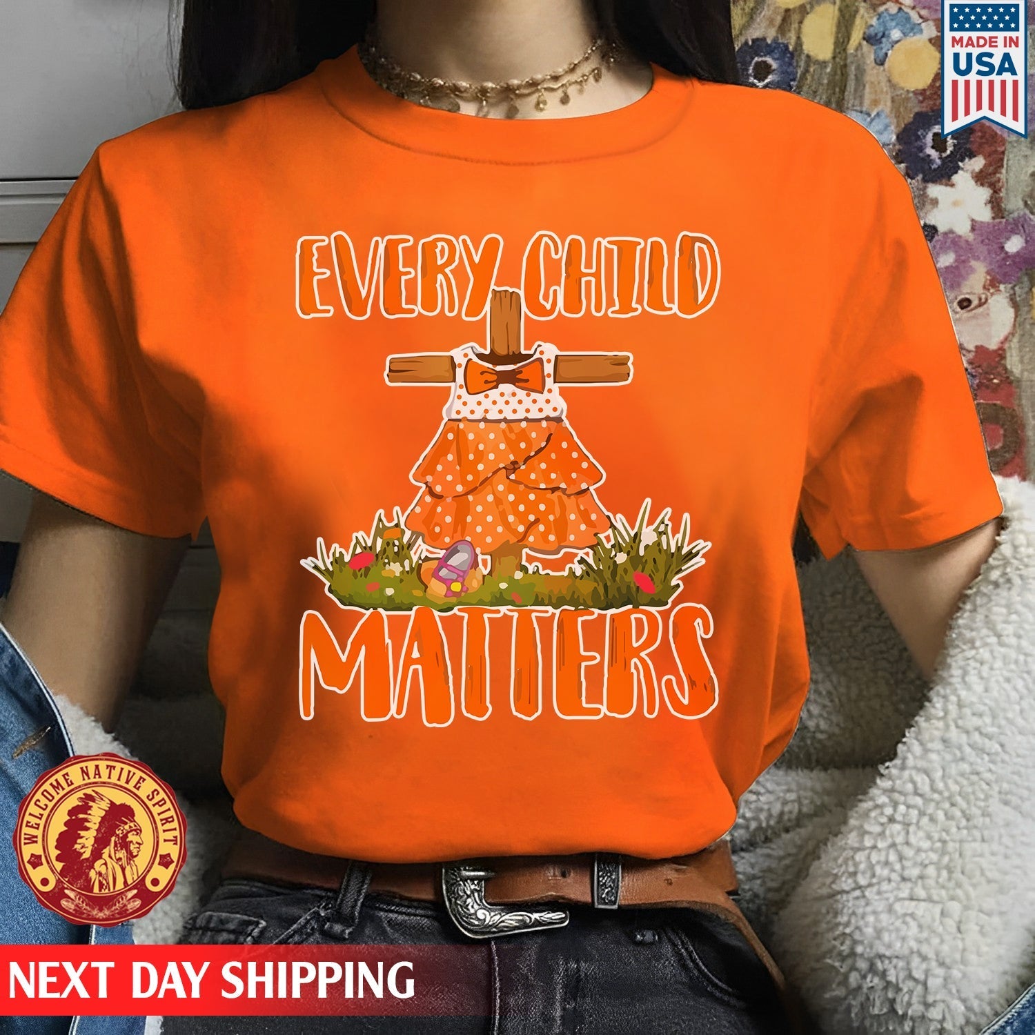 Every Child Matters Pine Tree Orange For Orange Day Unisex T-shirt/Hoodie/Sweatshirt