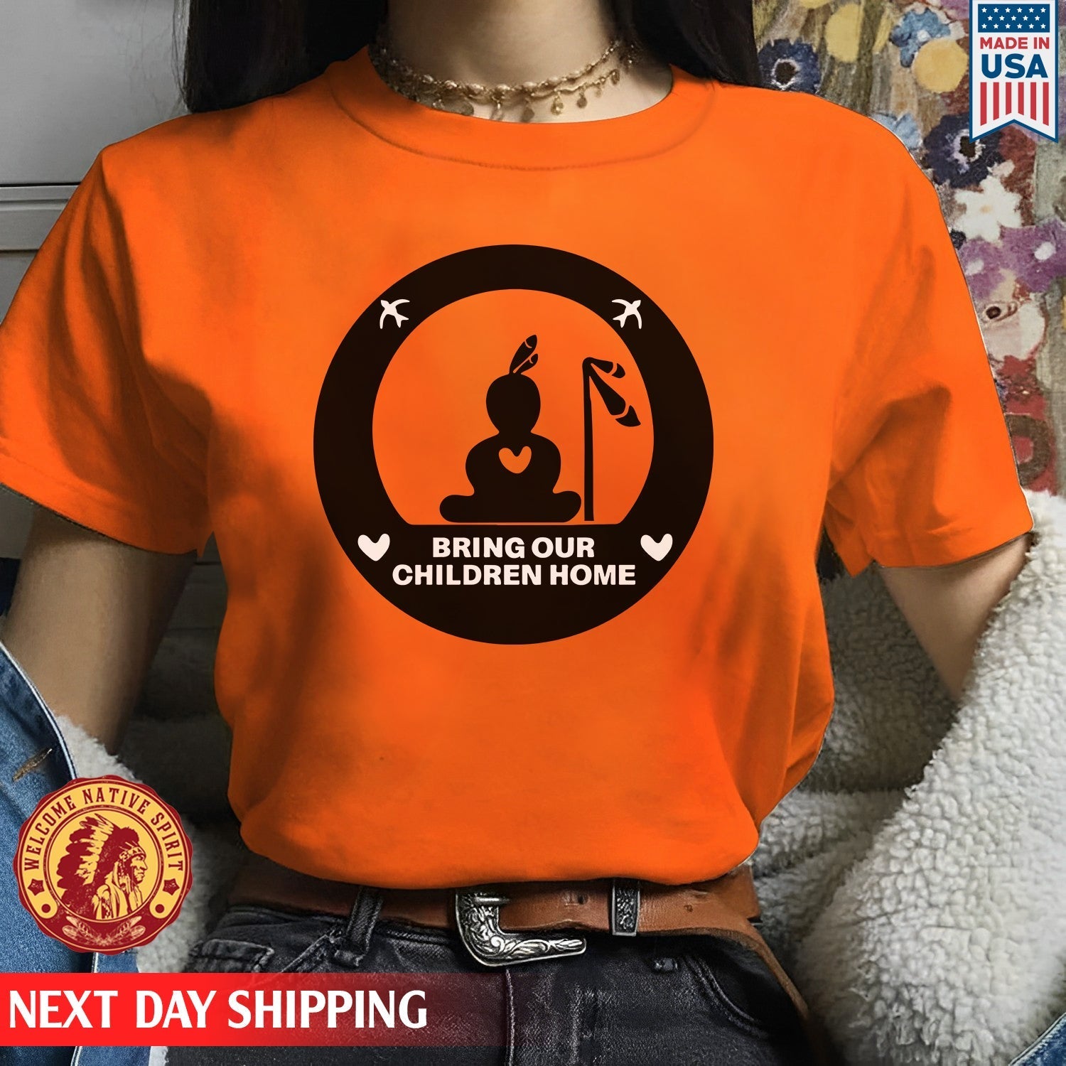Every Child Matters Bring Our Children Home Circle For Orange Day Unisex T-shirt/Hoodie/Sweatshirt