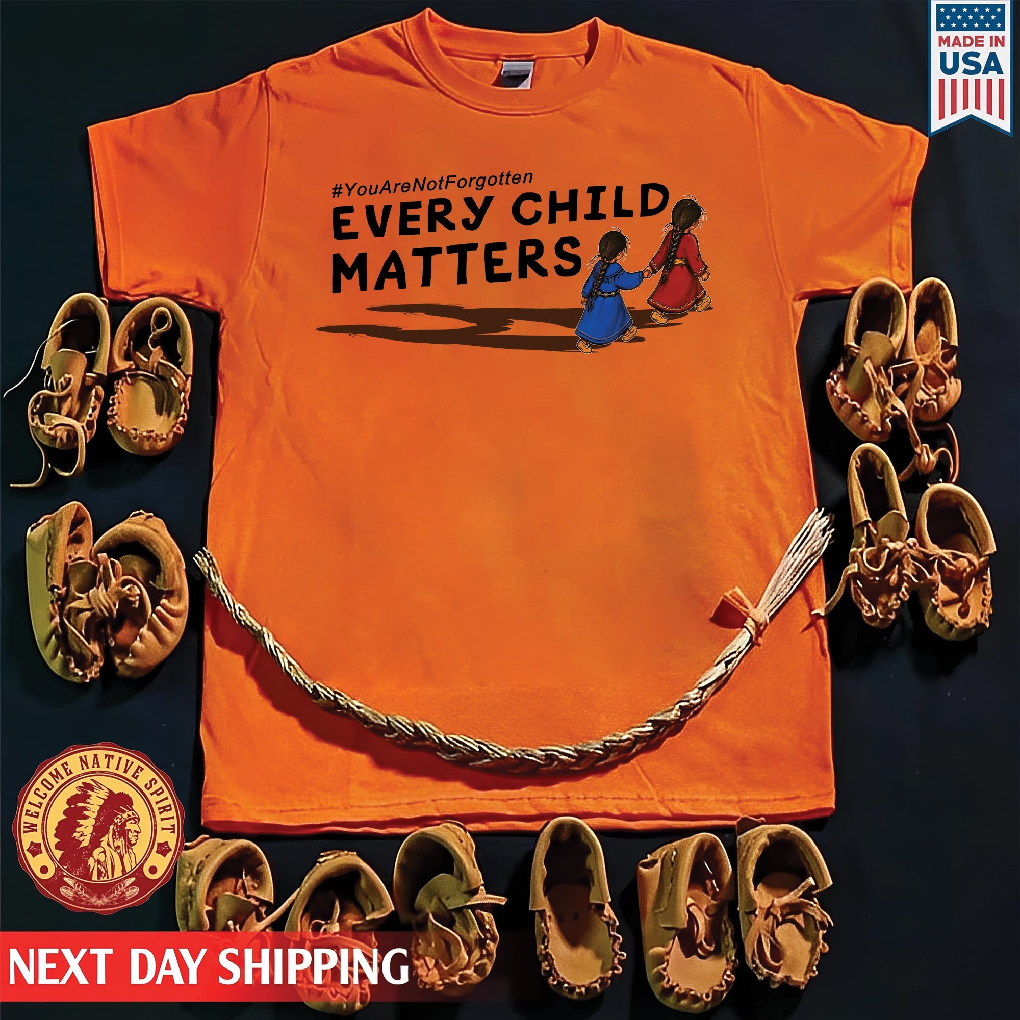 Walking Home Together Every Child Matters Orange Shirt Day Shirt Unisex T-shirt/Hoodie/Sweatshirt