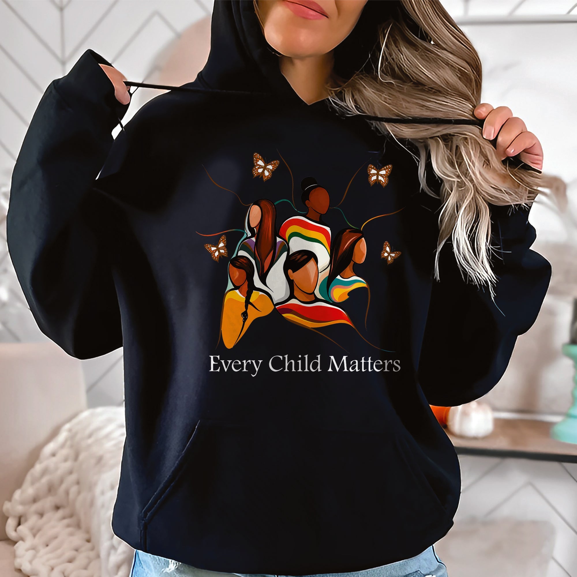 The Circle Remembers Every Child - Indigenous Children & Butterfly Remembrance Unisex T-shirt/Hoodie/Sweatshirt
