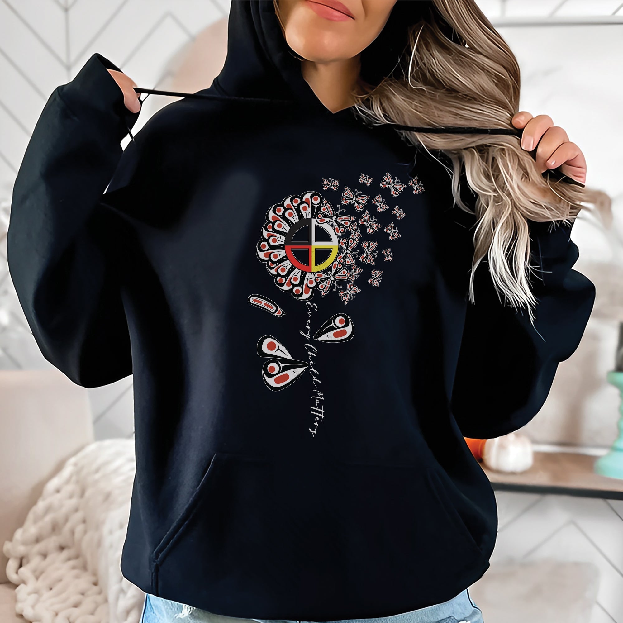 Every Child Matters – Native American Medicine Wheel Butterfly Remembrance Unisex T-shirt/Hoodie/Sweatshirt