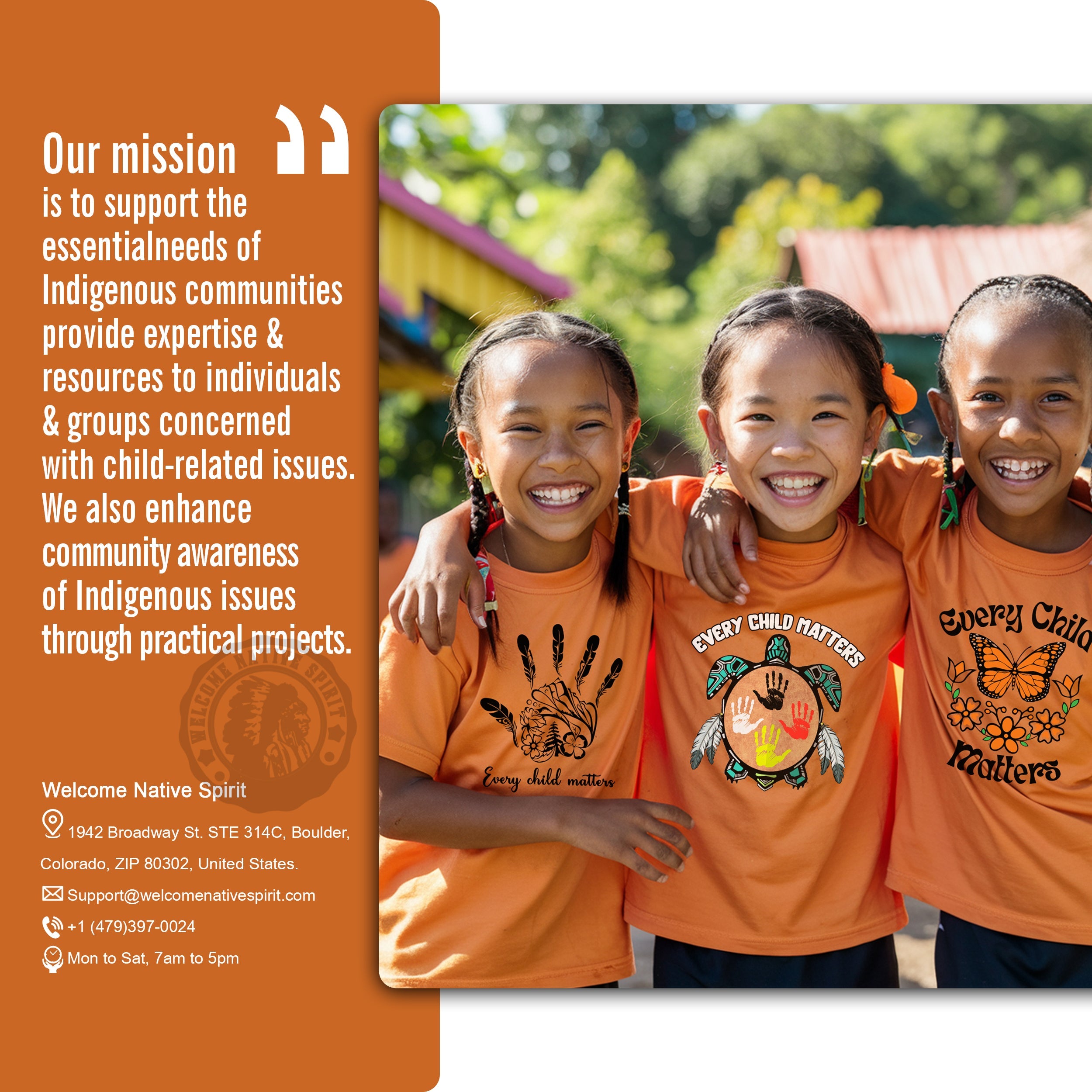 Carried by the Sacred Turtle – Every Child Matters Orange Unisex T-shirt/Hoodie/Sweatshirt