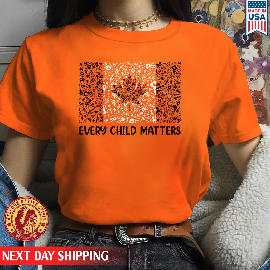Every Child Matters Canada Flag For Orange Day Unisex T-shirt/Hoodie/Sweatshirt