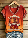 Women's Orange Shirt Day Print T-Shirt