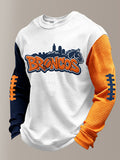 Men'S Football Fans Printed Waffle T-Shirt