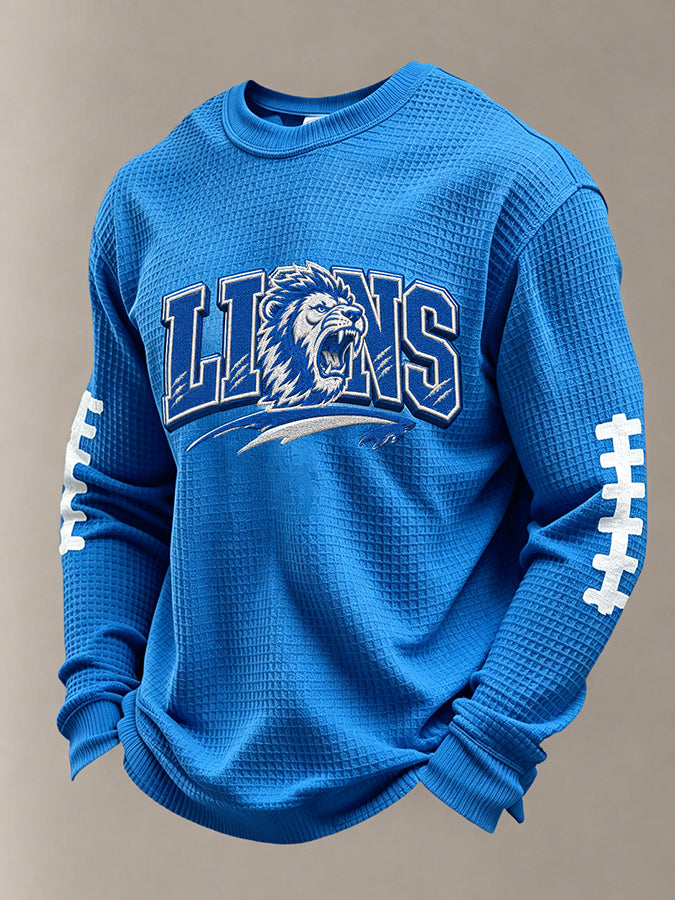Men'S Football Printed Waffle T-Shirt