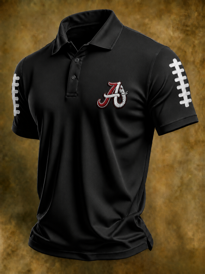 Men'S Rugby Collar Polo T-Shirt