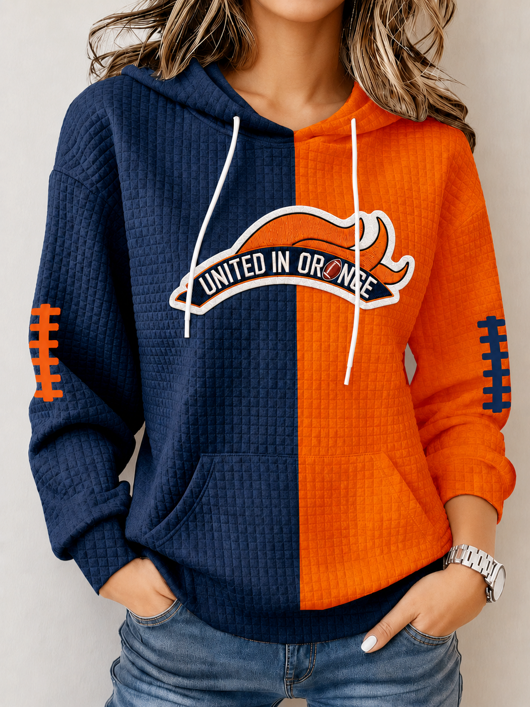 Women'S Football Fans Print Sweatshirt
