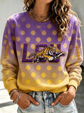 Women'S Retro Rugby Round Neck Sports Shirt