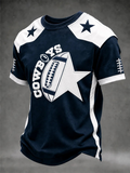 Men'S Football Short Sleeves T-Shirt