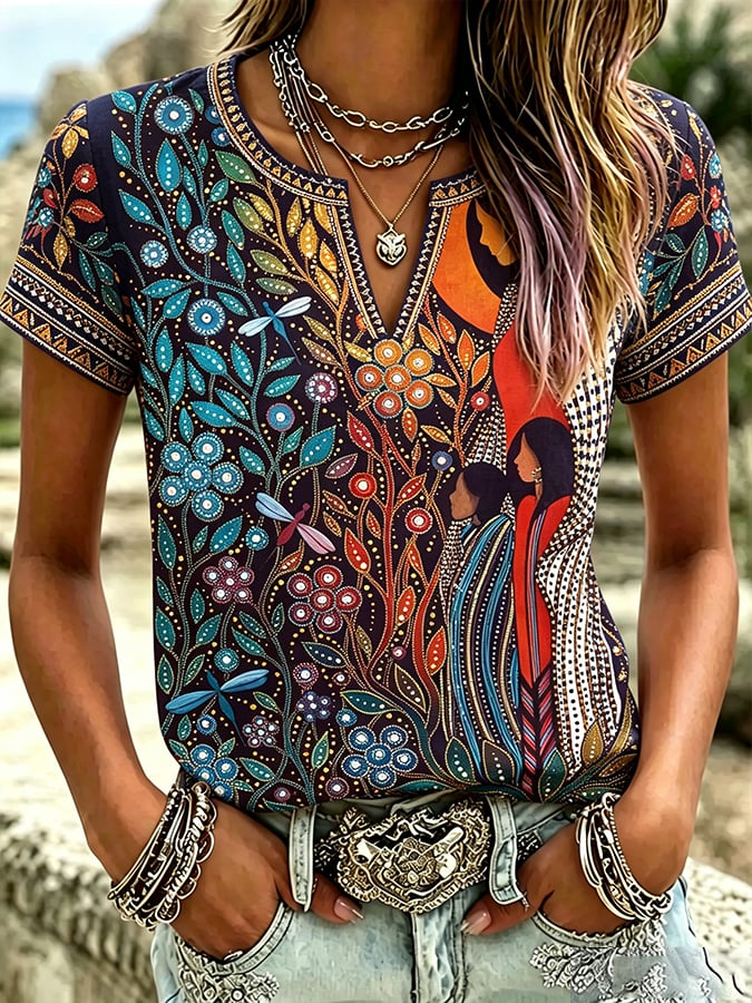 ❤️Buy 3 Get 20% Off❤️Women's  Retro Orange Shirt Day Print T-shirt