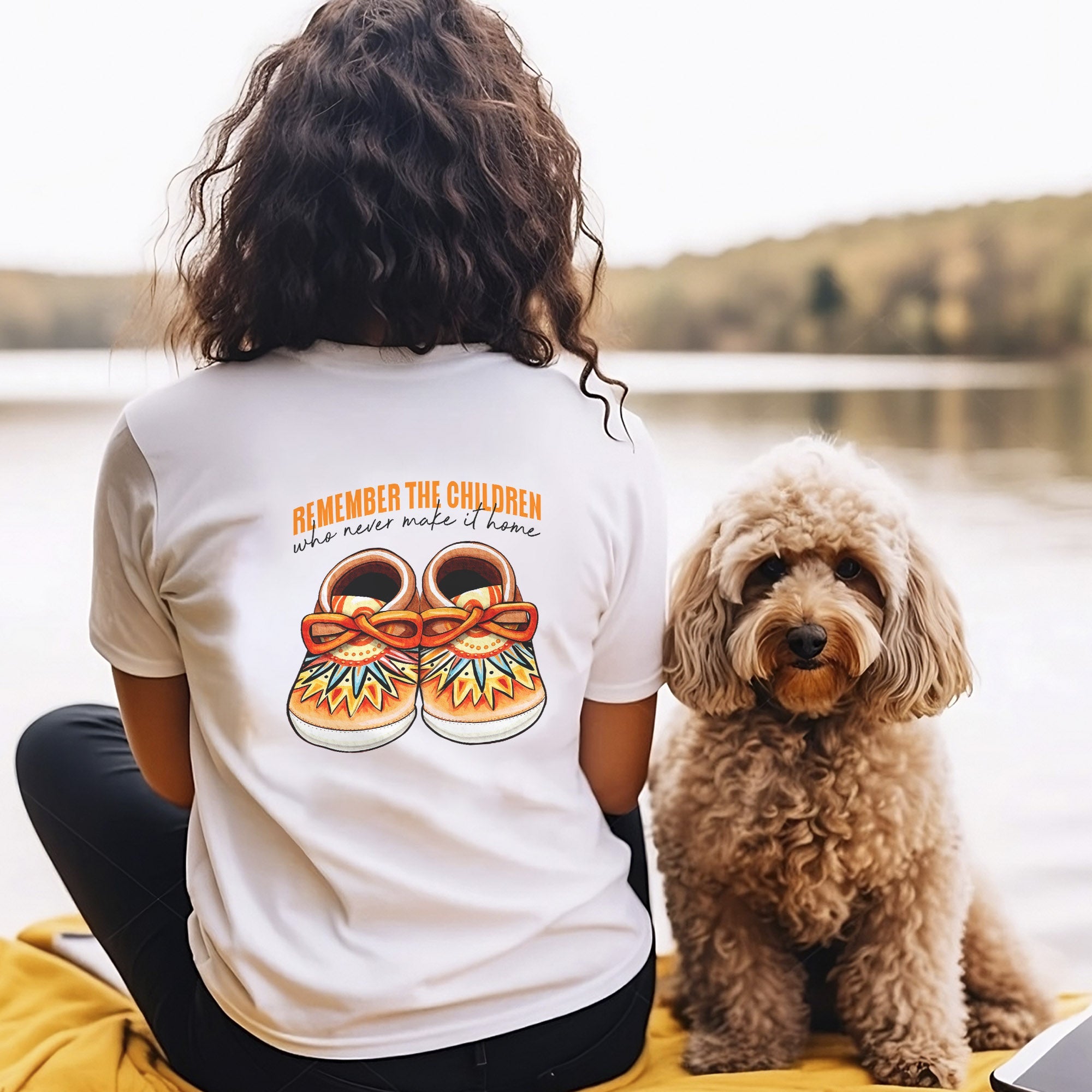 Every Child Matters Shoes Indigenous Orange Shirt Day Unisex Back T-shirt/Hoodie/Sweatshirt