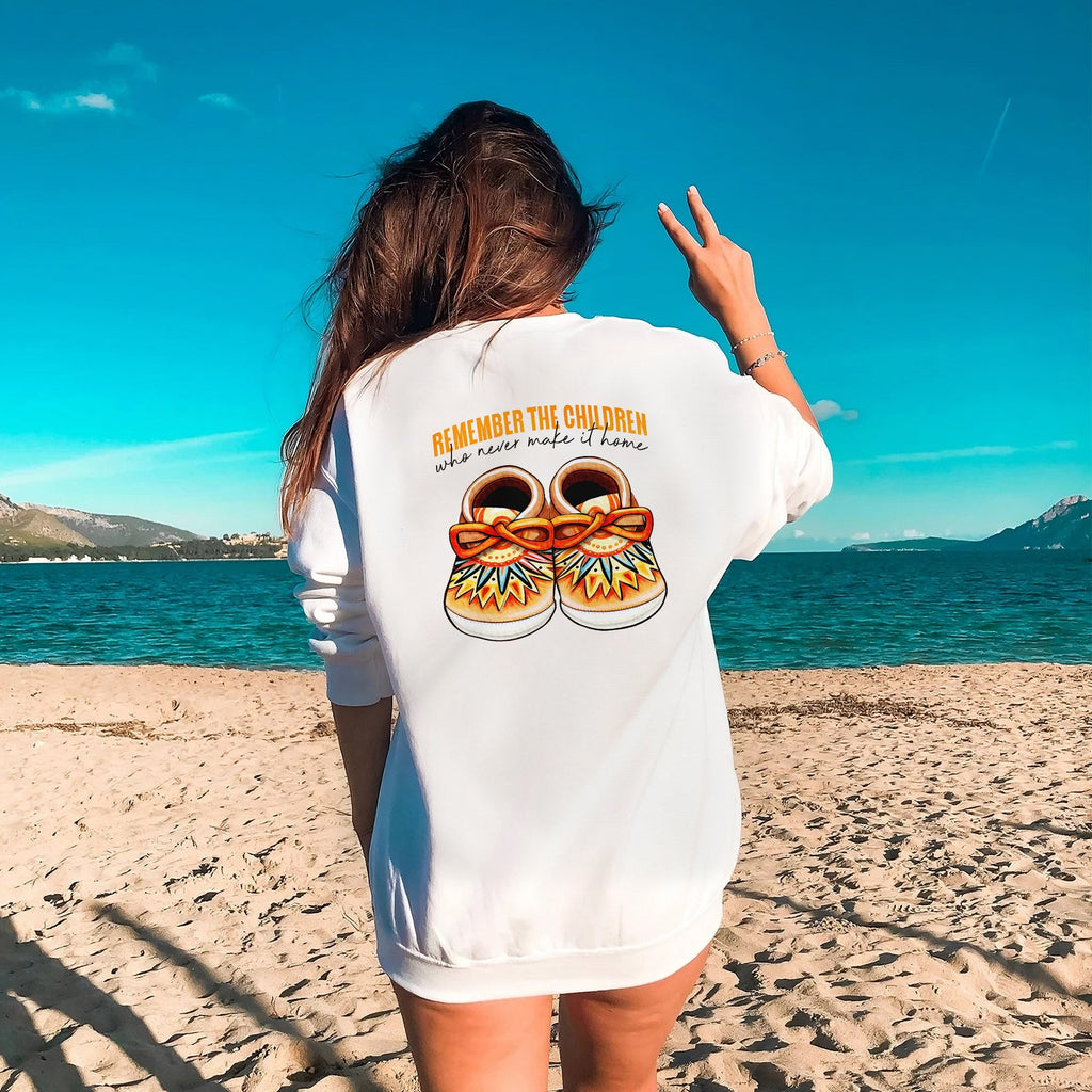 Every Child Matters Shoes Indigenous Orange Shirt Day Unisex Back T-shirt/Hoodie/Sweatshirt