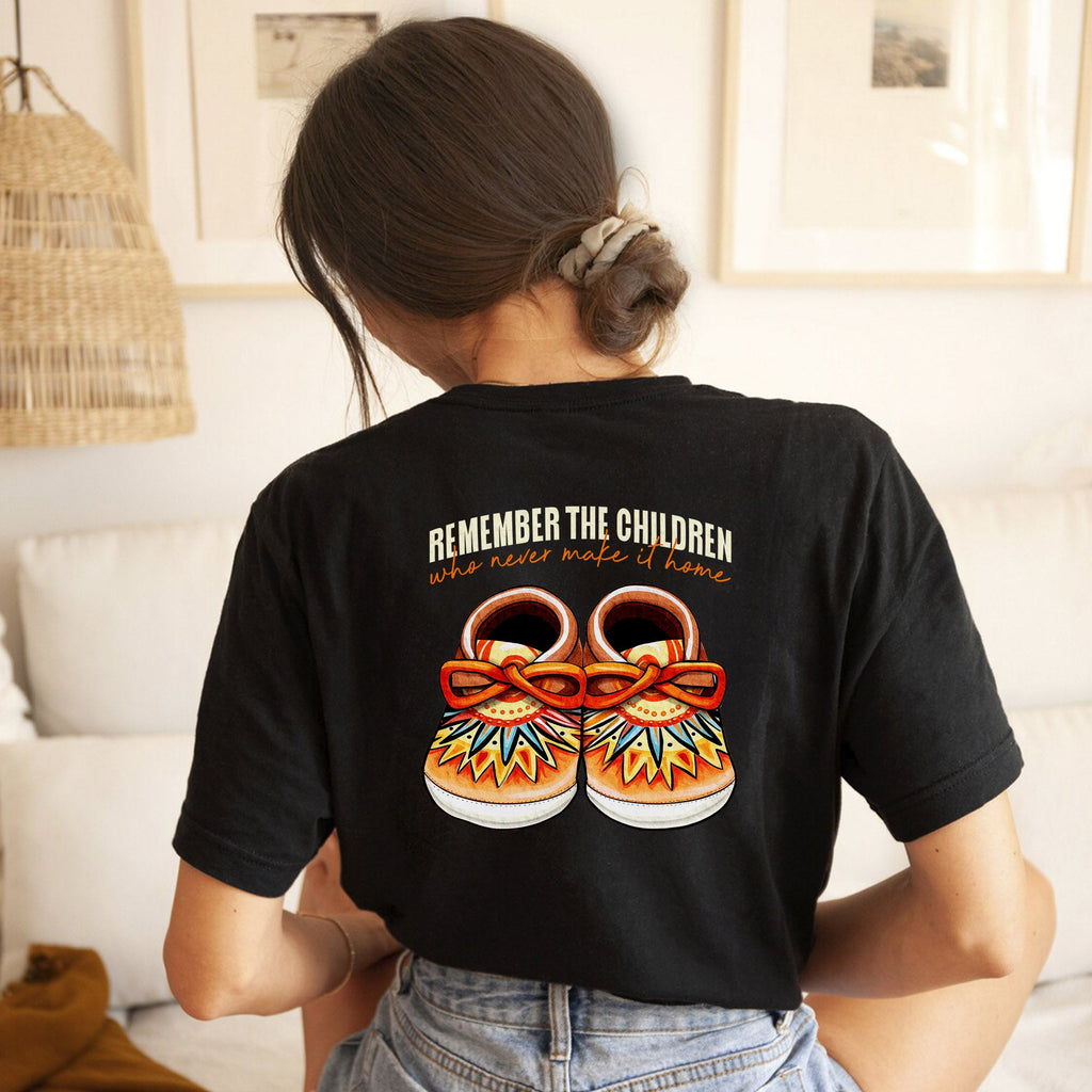 Every Child Matters Shoes Indigenous Orange Shirt Day Unisex Back T-shirt/Hoodie/Sweatshirt