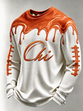 Men'S Football Printed Waffle T-Shirt