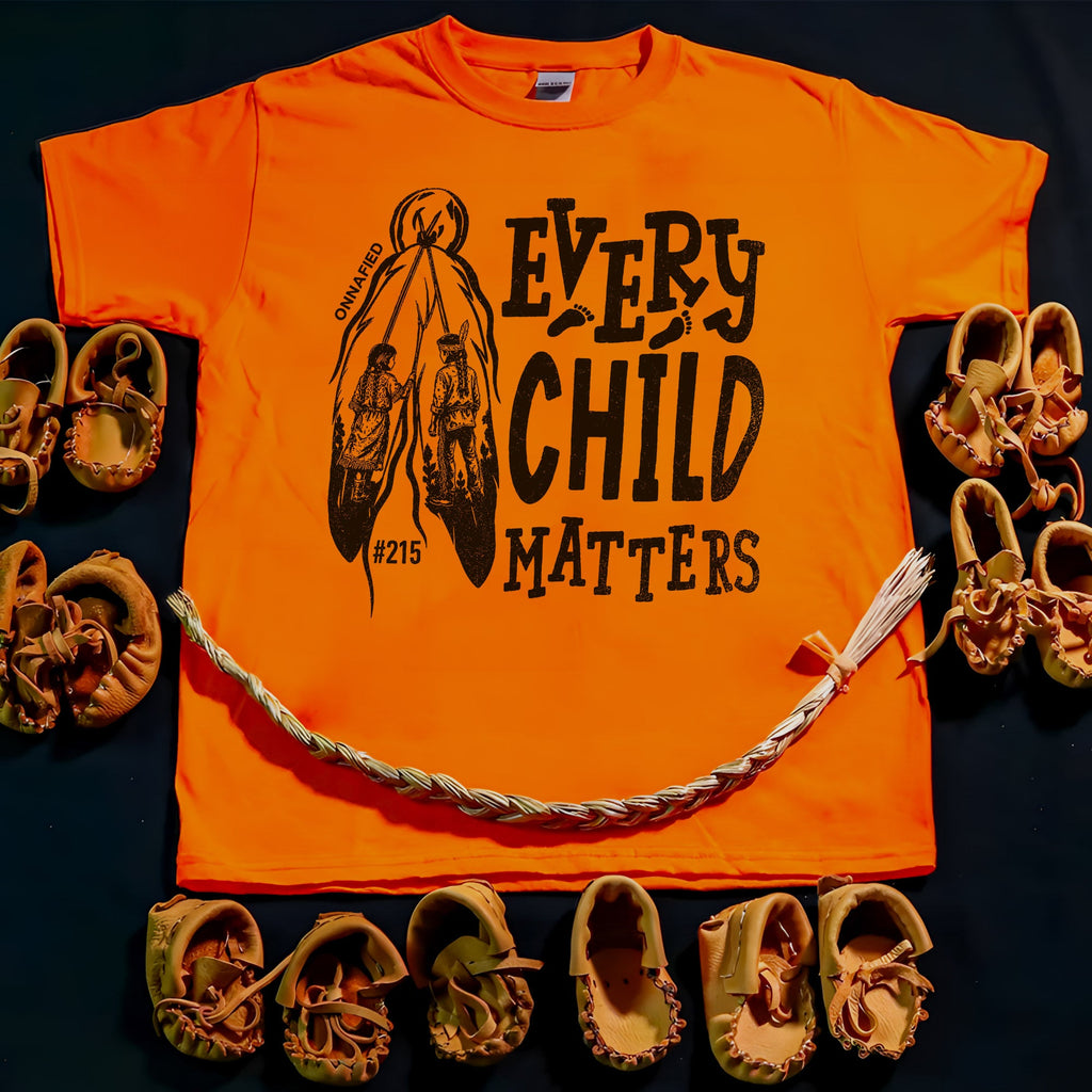 Every Child Matters Orange Shirt – #215 Native Children Never Forgotten Unisex T-shirt/Hoodie/Sweatshirt