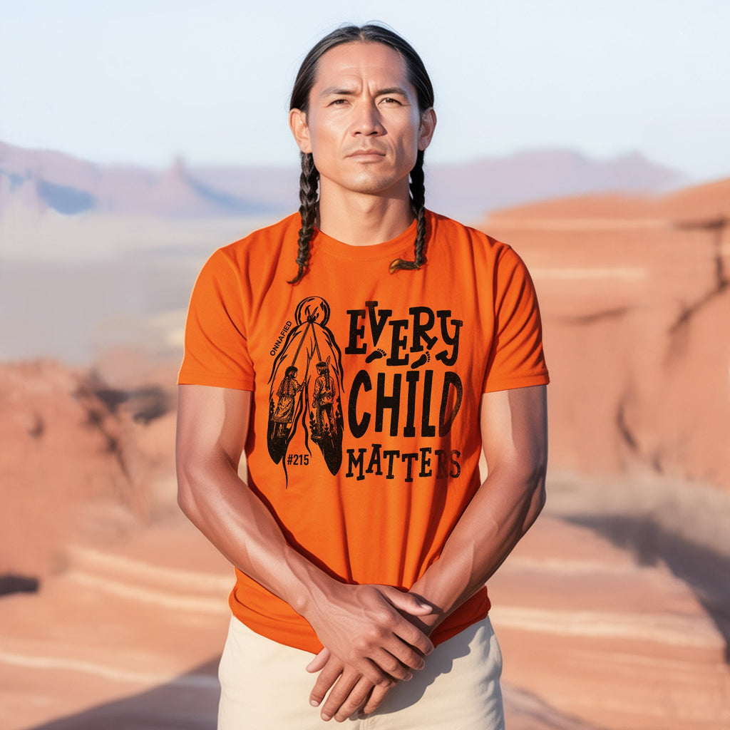 Every Child Matters Orange Shirt – #215 Native Children Never Forgotten Unisex T-shirt/Hoodie/Sweatshirt