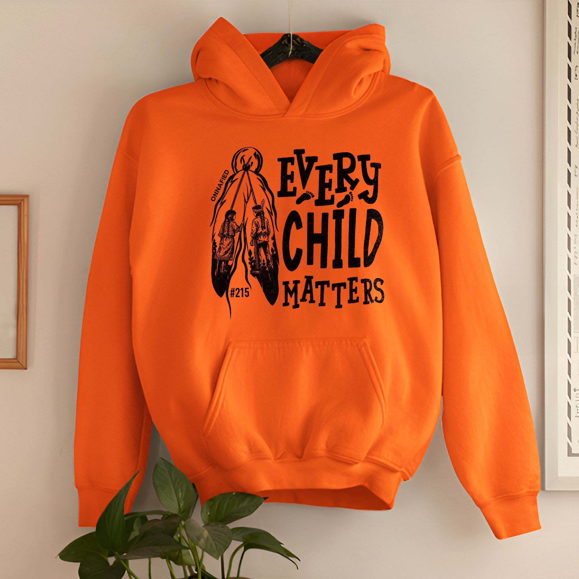 Every Child Matters Orange Shirt – #215 Native Children Never Forgotten Unisex T-shirt/Hoodie/Sweatshirt