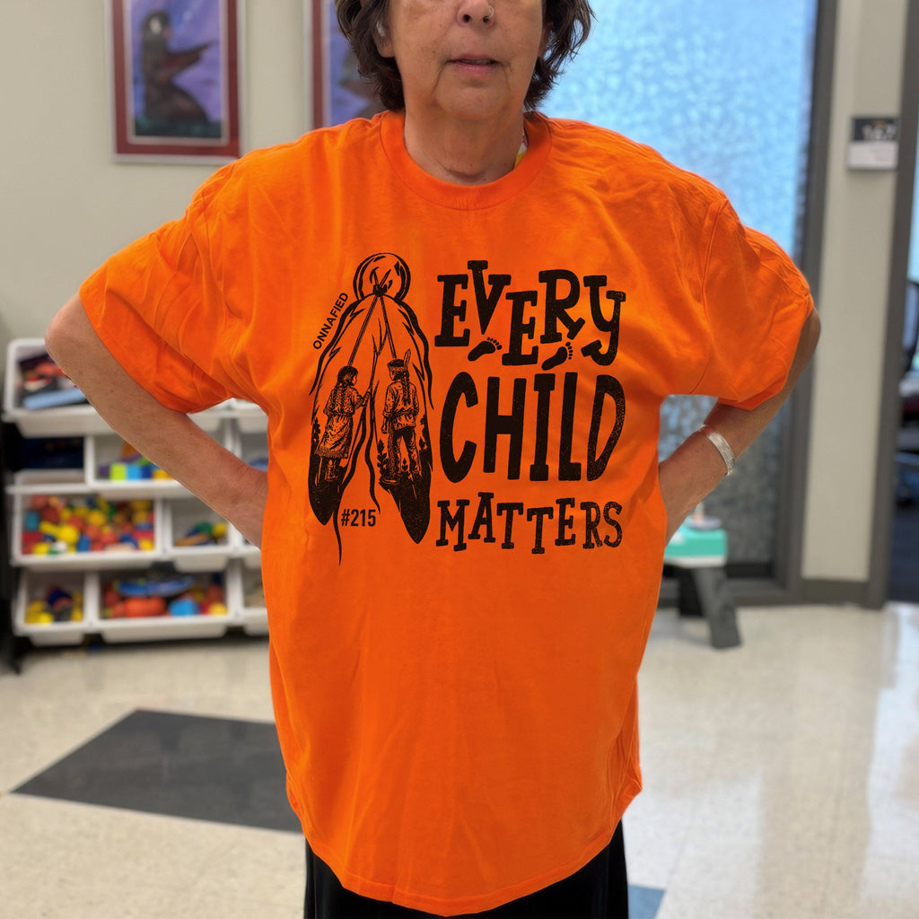 Every Child Matters Orange Shirt – #215 Native Children Never Forgotten Unisex T-shirt/Hoodie/Sweatshirt