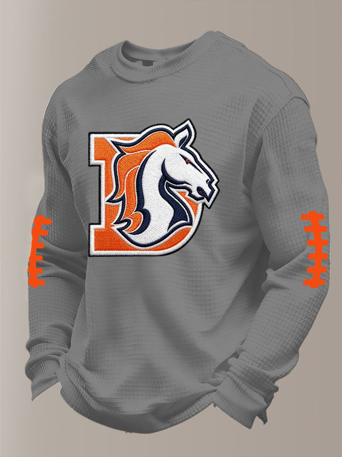 Men'S Football  Printed Waffle T-Shirt