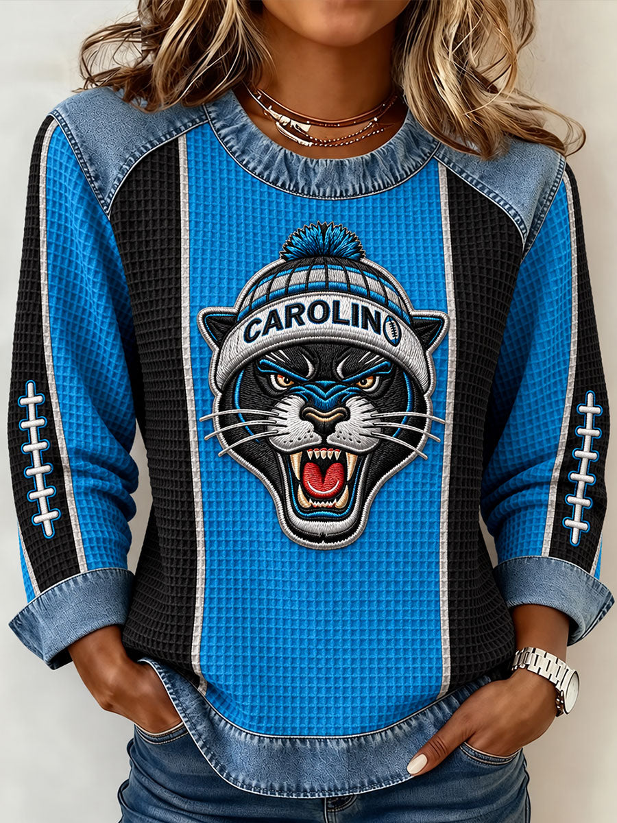 Women's American Football Waffle Sweatshirt