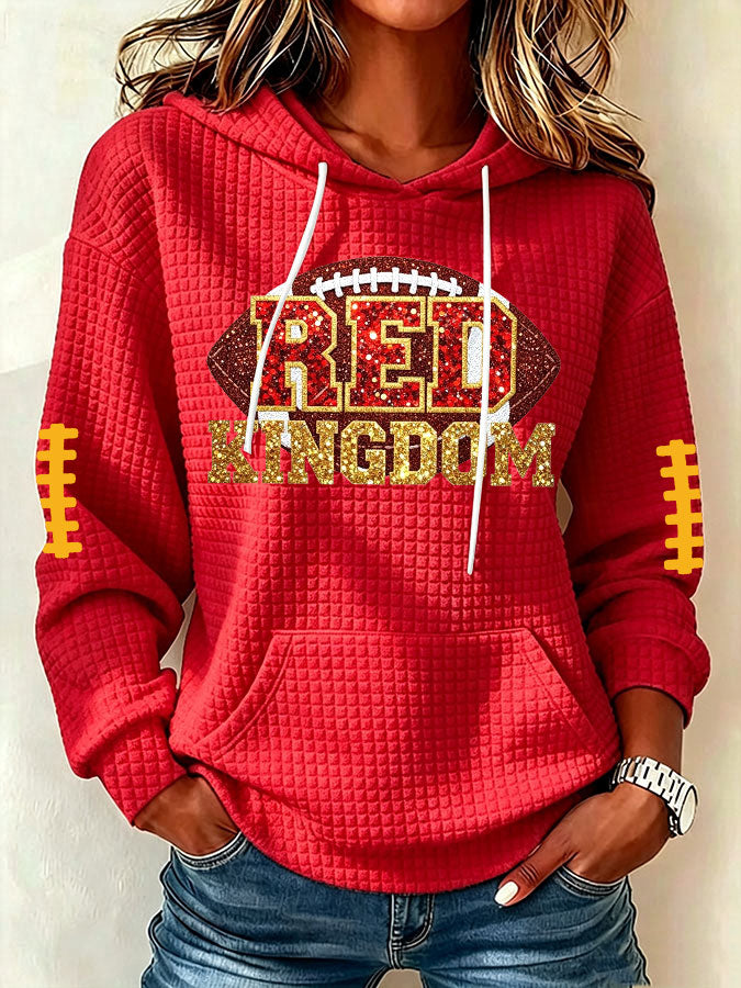 Women'S Football Print Sweatshirt
