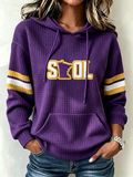 Women's Football Print Sweatshirt