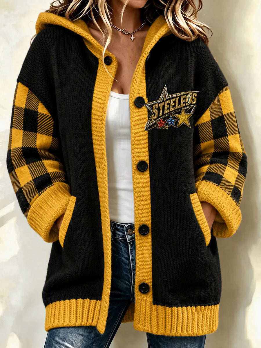 Women's Football Printed Casual Cardigan