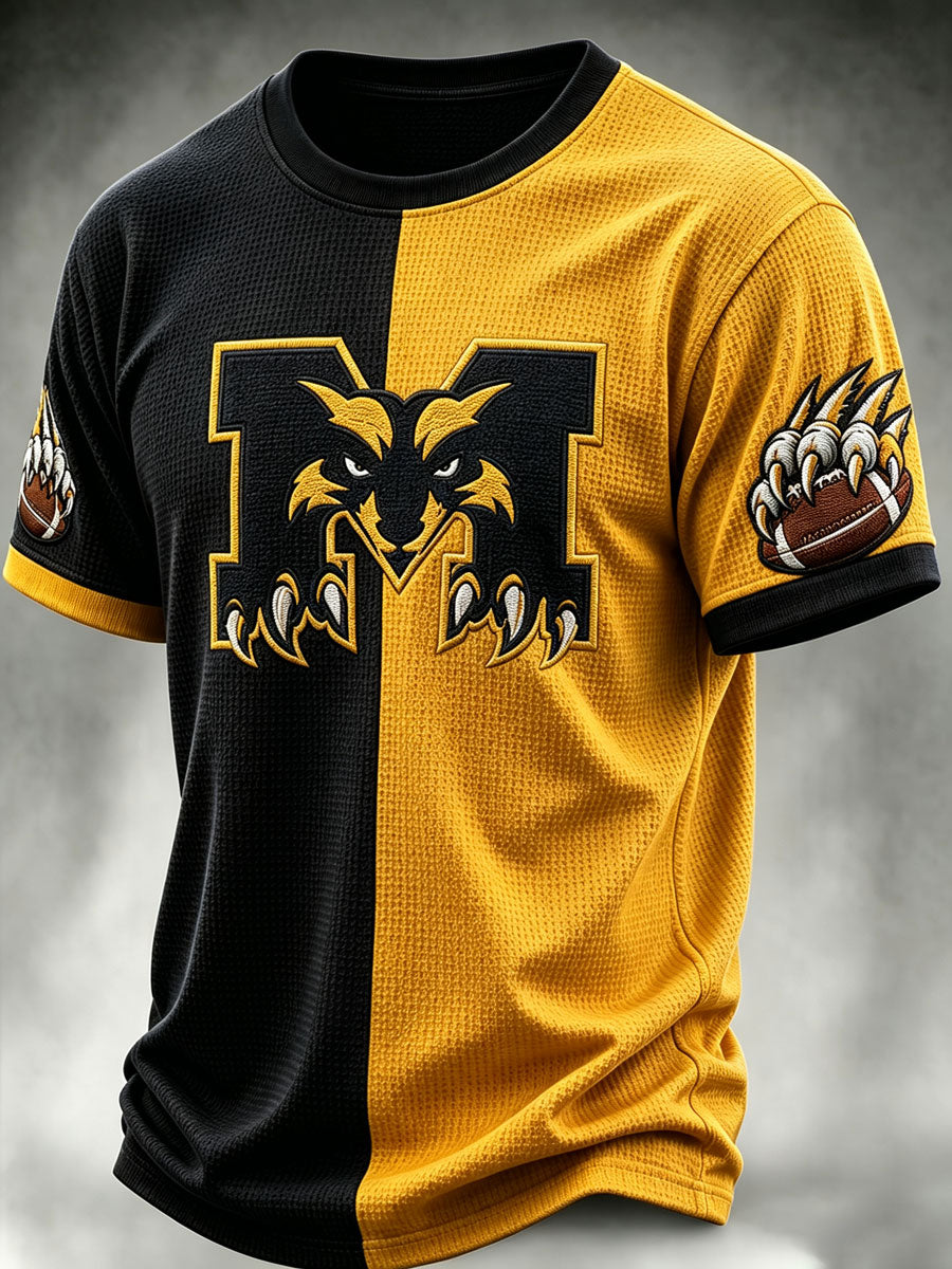 Men'S Football Fan Waffle T-Shirt