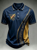 Men's Football Printed Polo Shirt