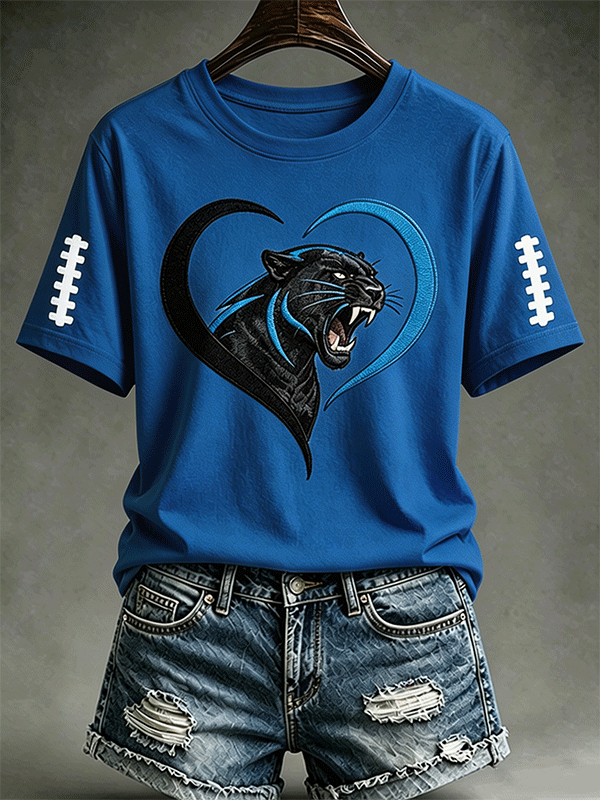 Women'S Football Sports Casual Printed T-Shirt