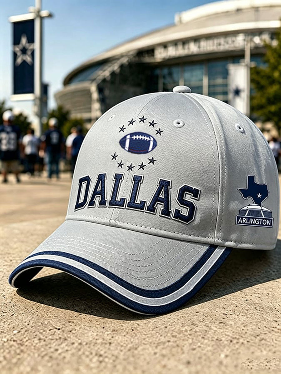 Neutral football printed casual hat