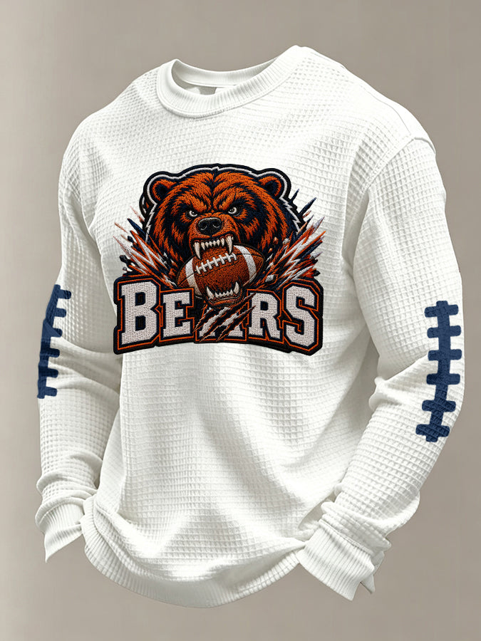 Men'S Football Printed Waffle T-Shirt