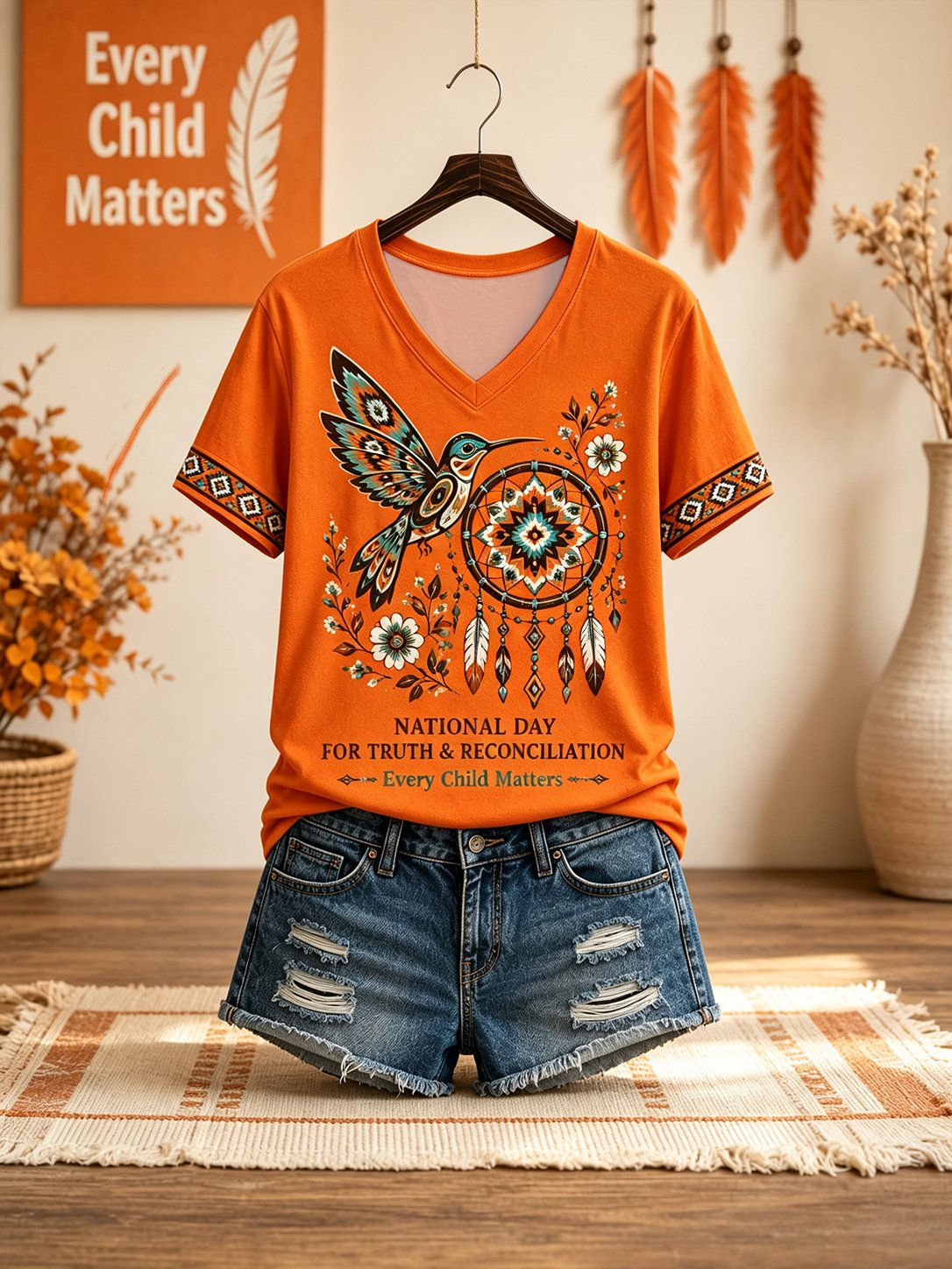 ❤️Buy 3 Get 20% Off❤️Women's National Day For Truth And Reconciliation Printed Top