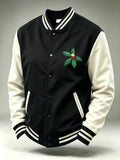 Men'S Retro Football Printed Button Top