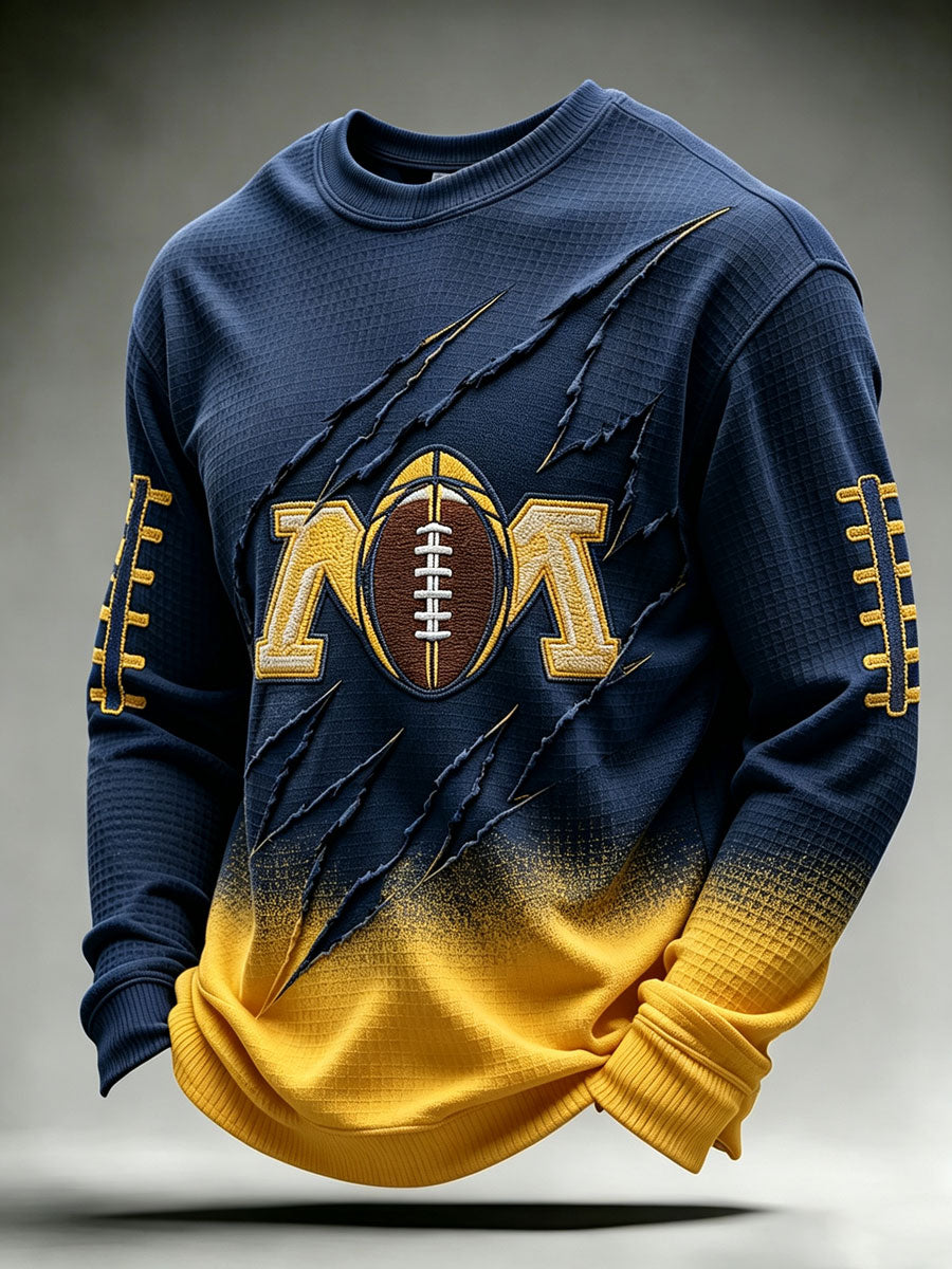 Men'S Rugby Printed Waffle T-Shirt