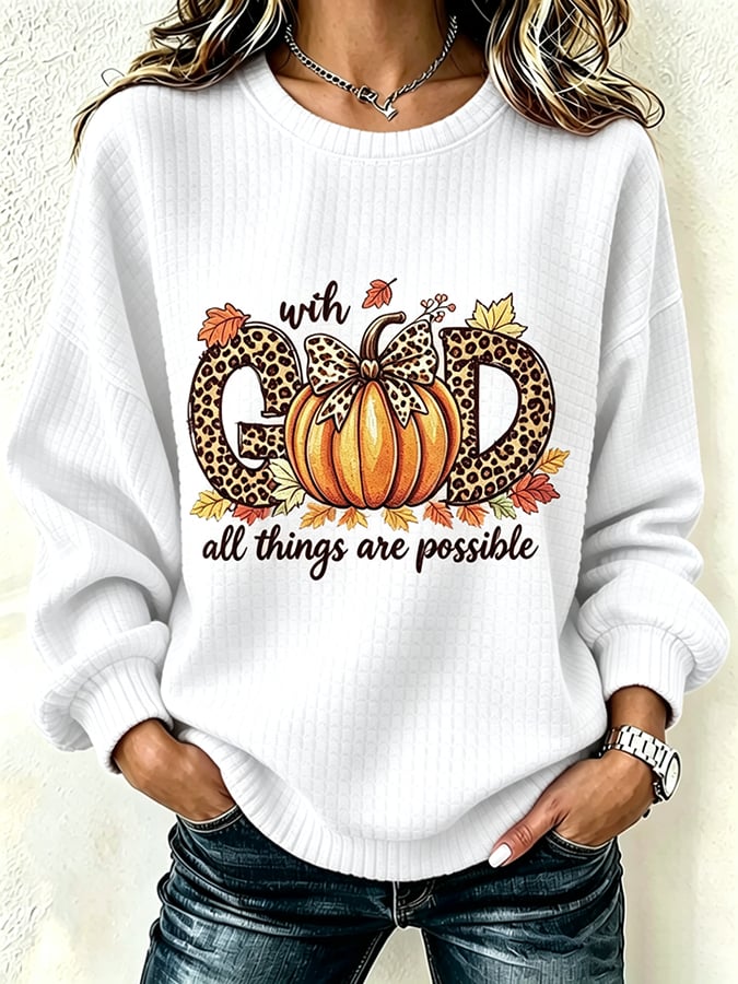 ❤️Buy 3 Get 20% Off❤️Women's God Is So Good Print Hooded Sweatshirt