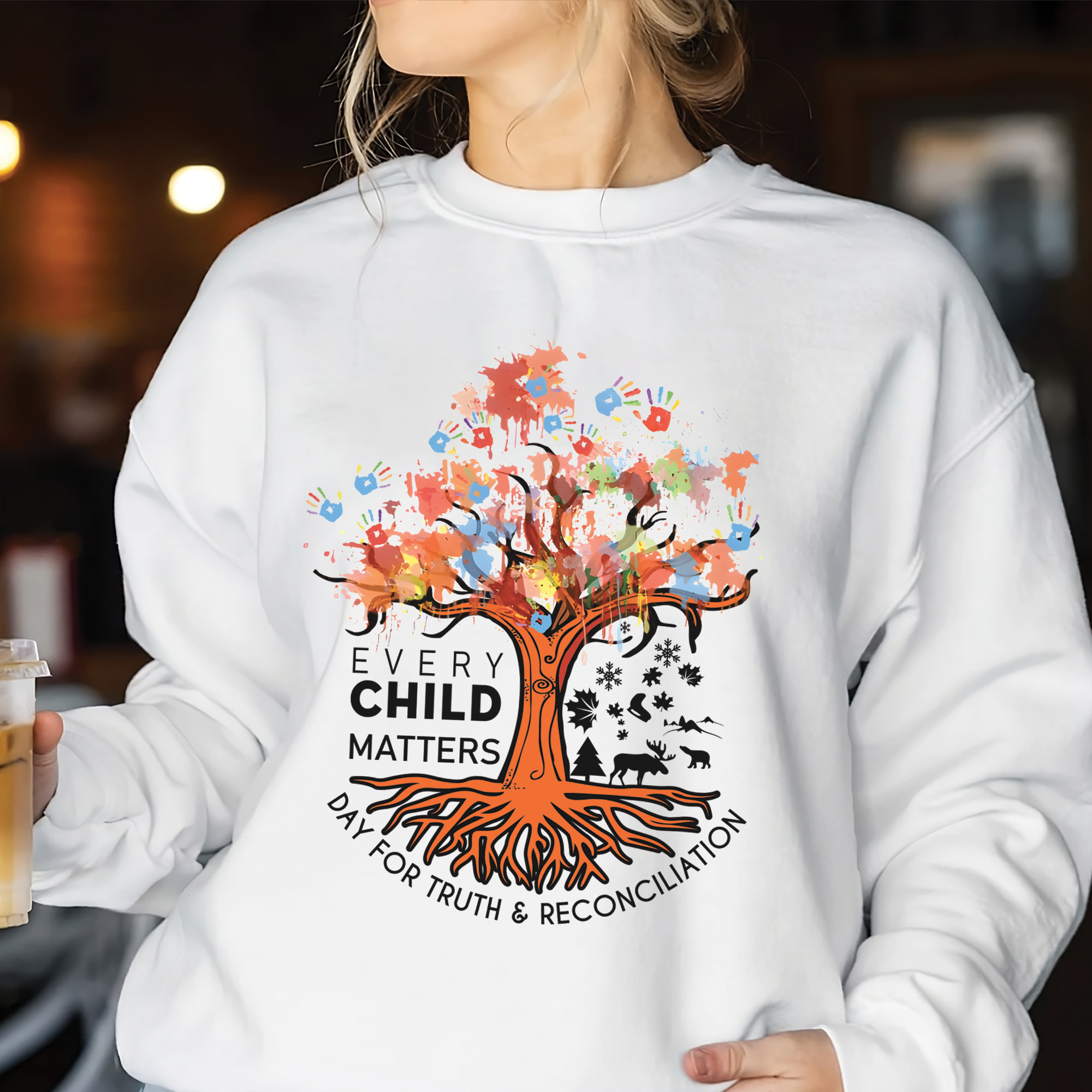 Tree of Life, Handprints of Hope, and Healing - For Orange Shirt Day Unisex T-shirt/Hoodie/Sweatshirt 161