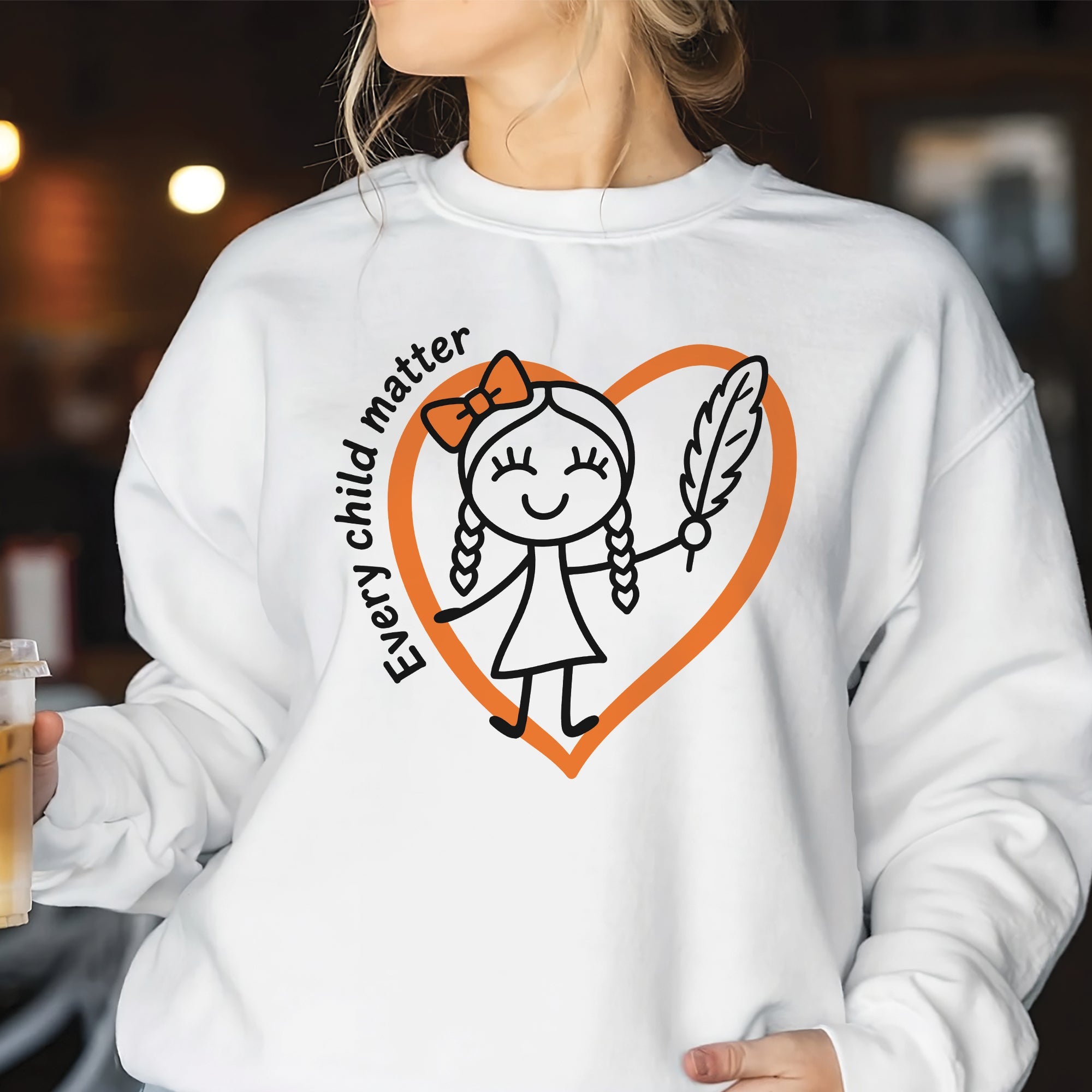 Every Child Matters Orange Shirt Day – Indigenous Child & Feather Awareness Unisex T-shirt/Hoodie/Sweatshirt