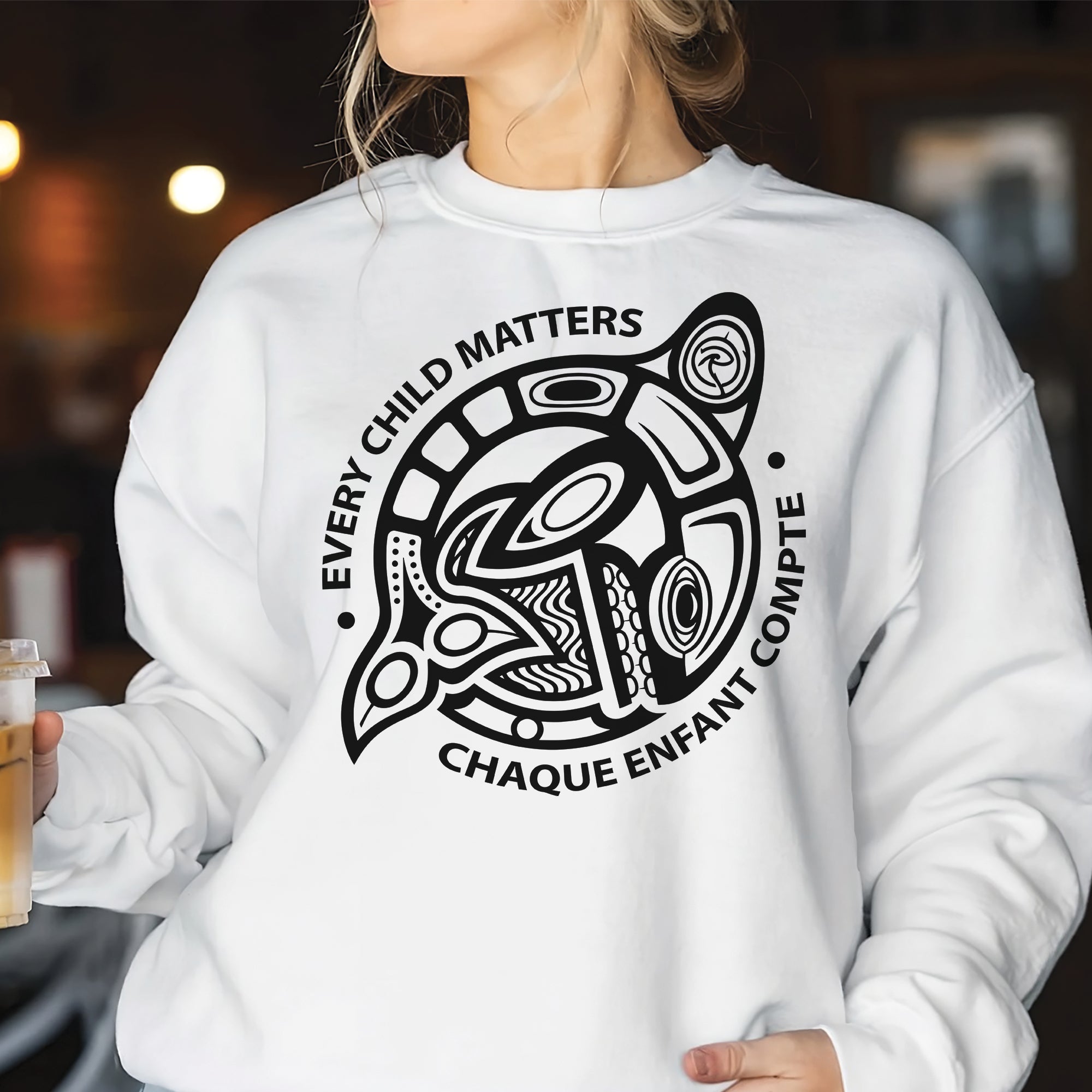 Every Child Matters Chaque Enfant Compte – Indigenous Turtle Orange Shirt Day Unisex T-shirt/Hoodie/Sweatshirt