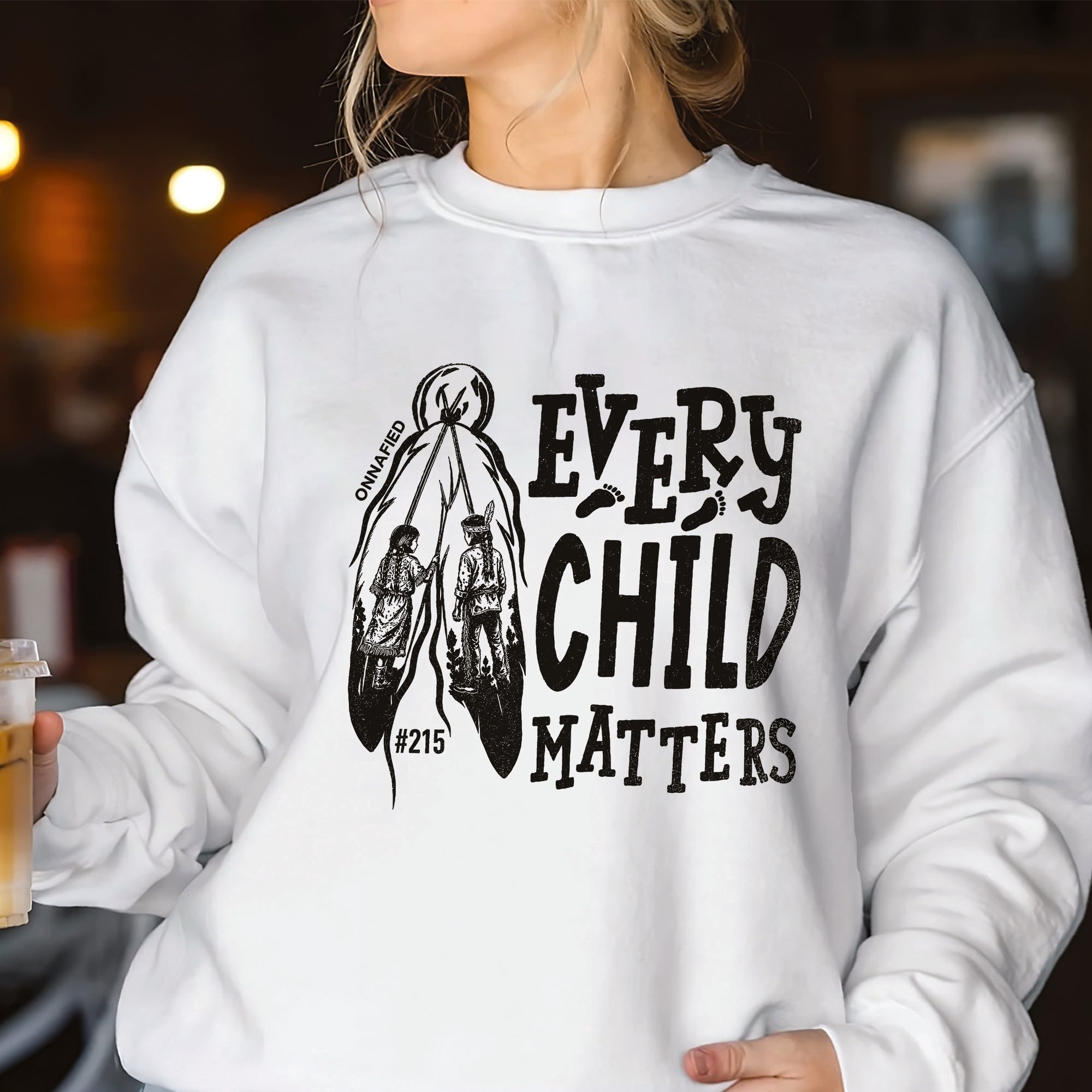 Every Child Matters Orange Shirt – #215 Native Children Never Forgotten Unisex T-shirt/Hoodie/Sweatshirt