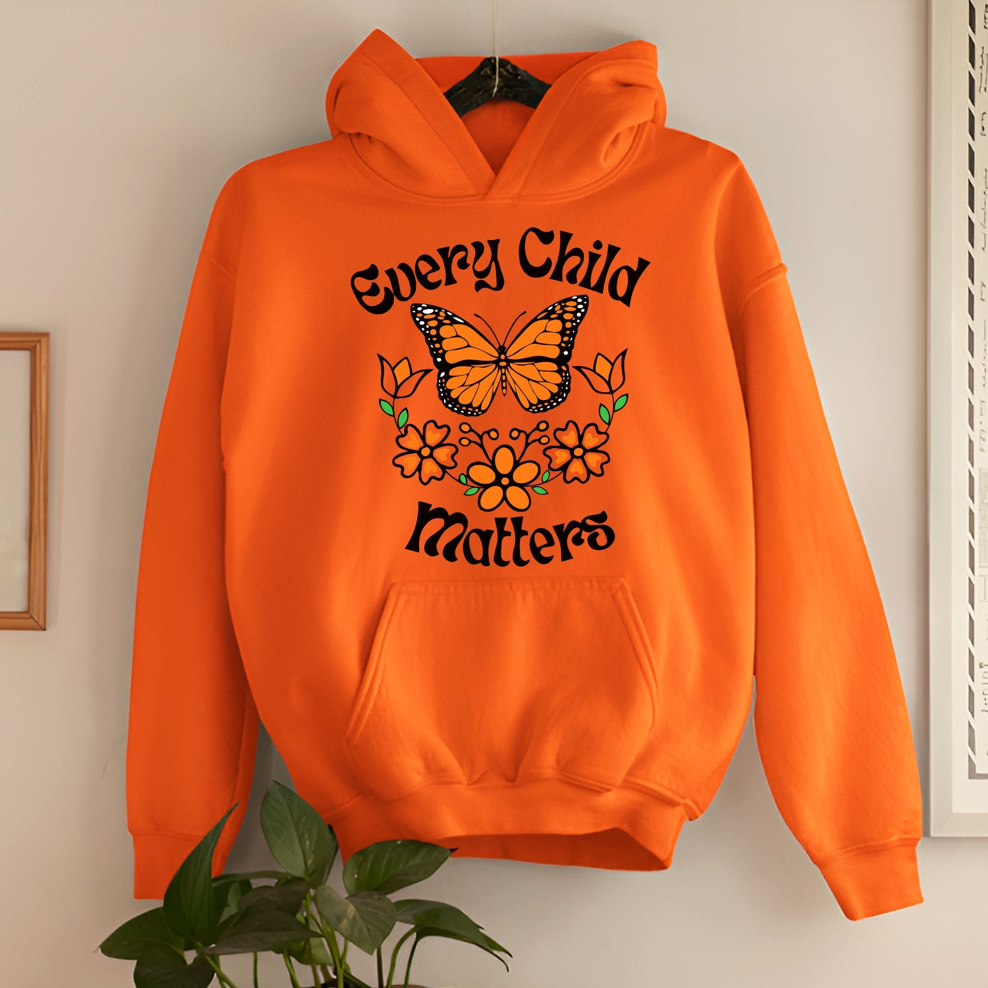 Every Child Matters Native Orange Butterfly Native American Unisex T-shirt/Hoodie/Sweatshirt