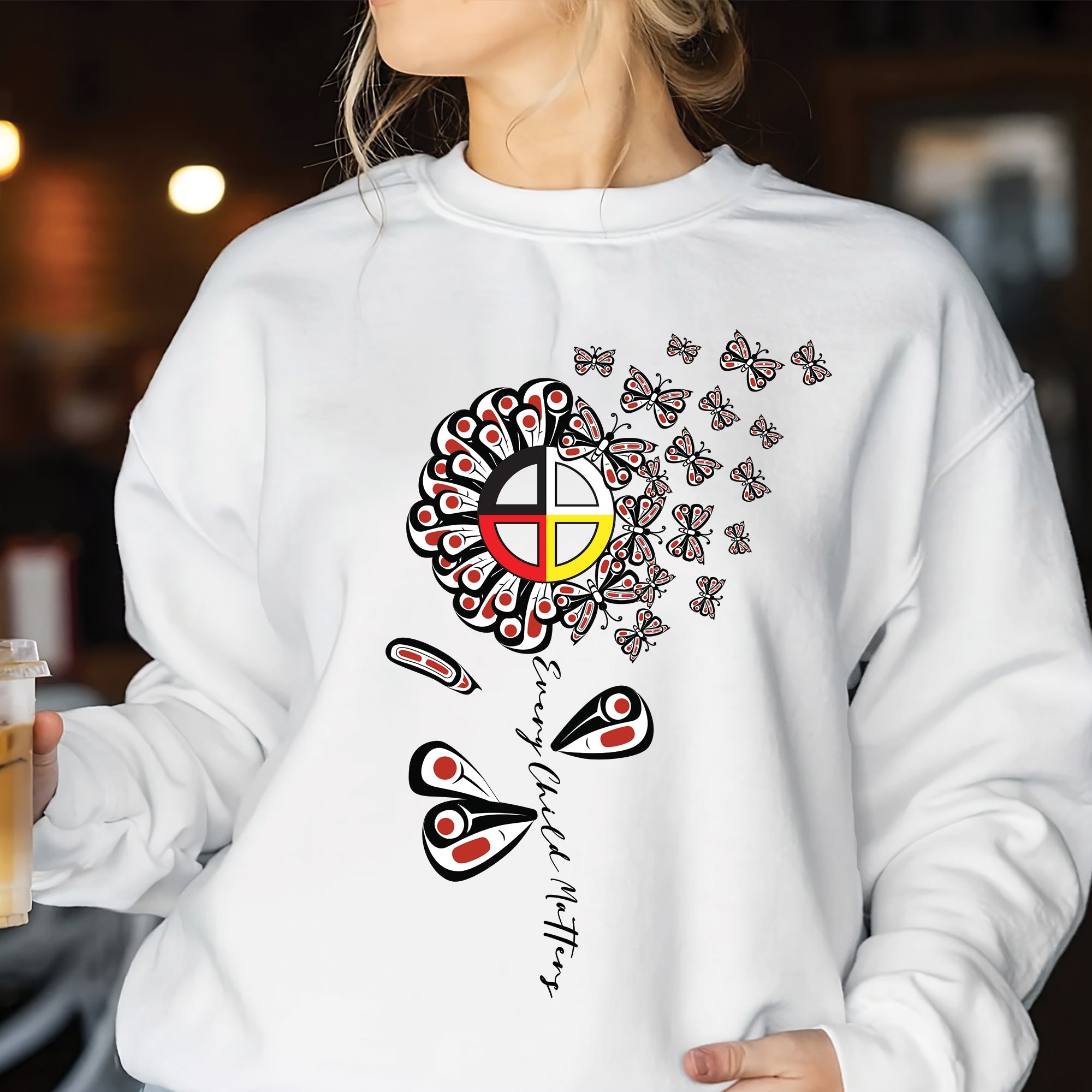 Every Child Matters – Native American Medicine Wheel Butterfly Remembrance Unisex T-shirt/Hoodie/Sweatshirt